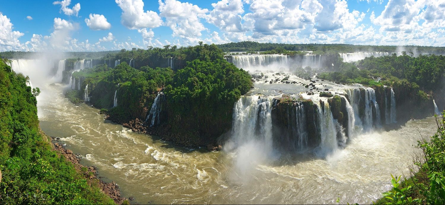 Фото 8588. Фото водопада Игуасу (панорама)
